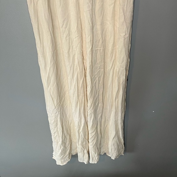 NWT Salty Lemon Gauzy Side Button Beach Pants - Oyster - Picture 8 of 10